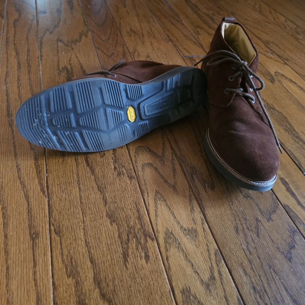 Men's Samuel Hubbard Brown Suede Low Boots Size 12 - Picture 6 of 9